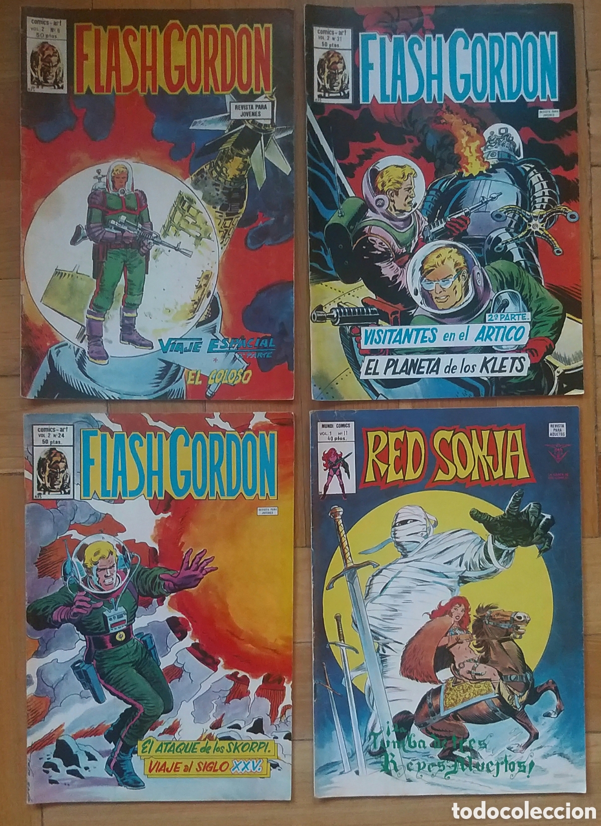 C&oacute;mics: FLASH GORDON y RED SONJA. 1979. 4 n&uacute;meros. - Foto 1