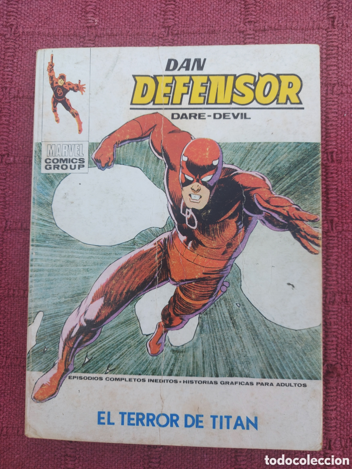 C&oacute;mics: DAN DEFENSOR DARE DEVIL N&deg;47 EL TERROR DE TITAN MARVEL COMICS COMIC TACO VERTICE - Foto 1