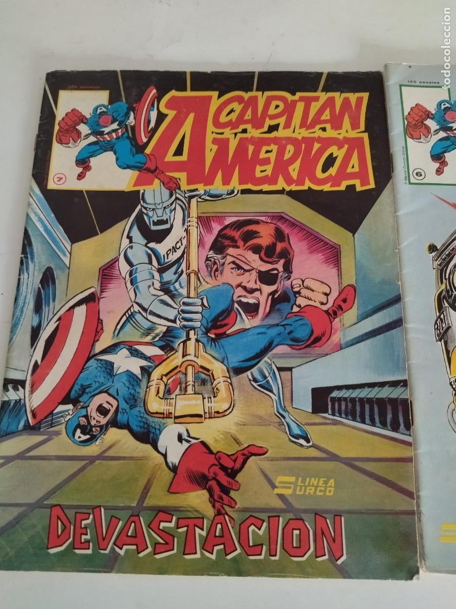 C&oacute;mics: Capitan America n&ordm; 1 , 6 y 7 Linea surco - Foto 3