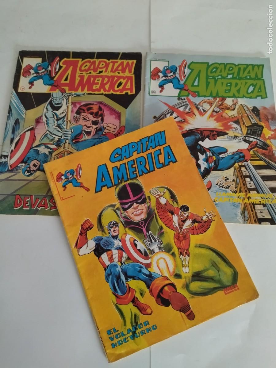 C&oacute;mics: Capitan America n&ordm; 1 , 6 y 7 Linea surco - Foto 1