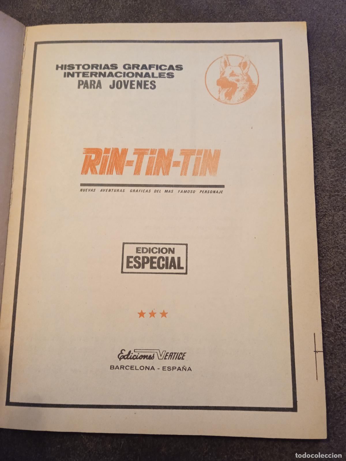 C&oacute;mics: RIN TIN TIN. EL FUGITIVO. 7. EDICIONES INTERNACIONALES. VERTICE. - Foto 2