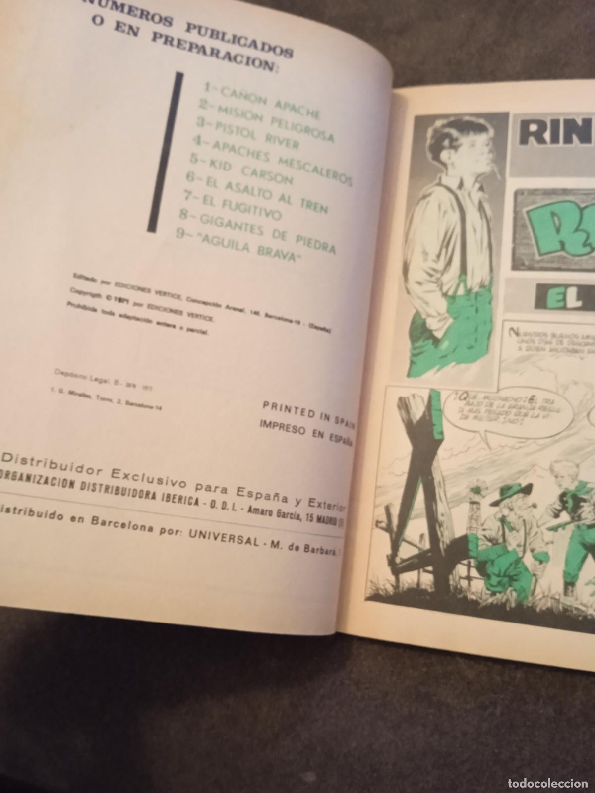 C&oacute;mics: RIN TIN TIN. EL FUGITIVO. 7. EDICIONES INTERNACIONALES. VERTICE. - Foto 3
