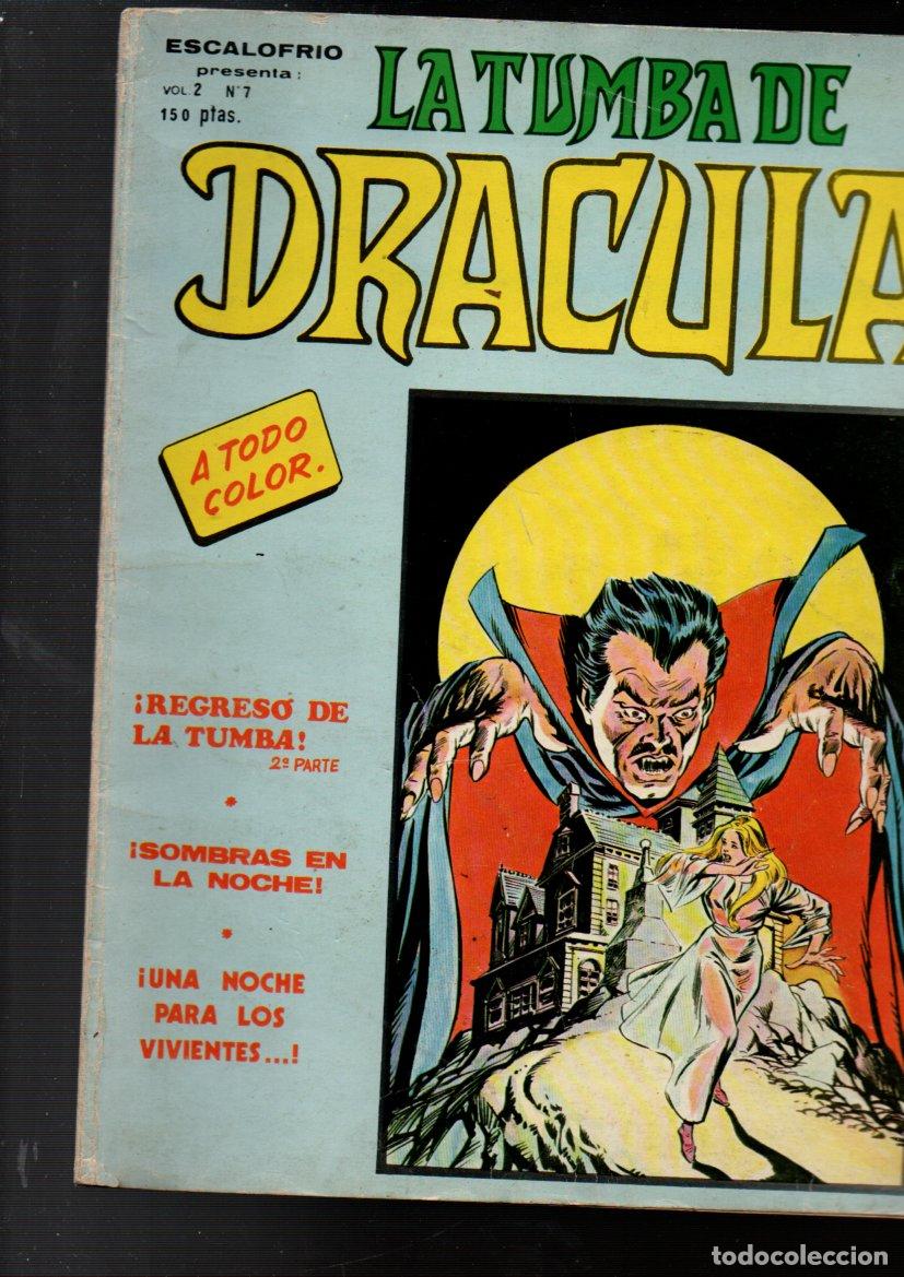 C&oacute;mics: ESCALOFRIO: LA TUMBA DE DRACULA, VOL 2, N&ordm; 7. VERTICE 1981 - Foto 1