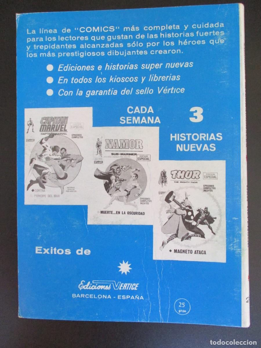 C&oacute;mics: DAREDEVIL (1969, VERTICE) -DAN DEFENSOR- 28 &middot; IX-1971 &middot; LA VIDA EN UN HILO - Foto 3