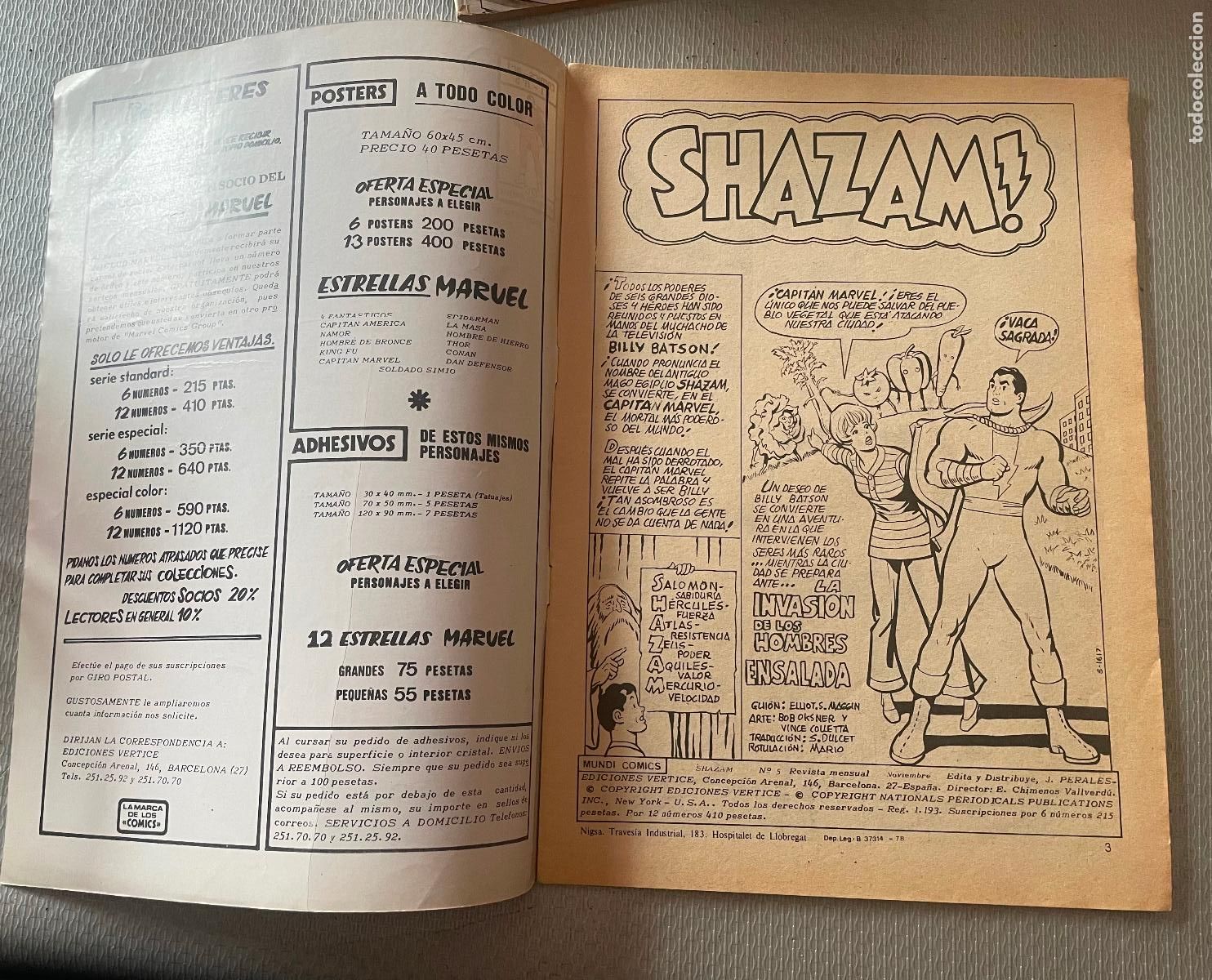 C&oacute;mics: SHAZAM Volumen 1 v&eacute;rtice comics art n&uacute;mero 5 - Foto 3