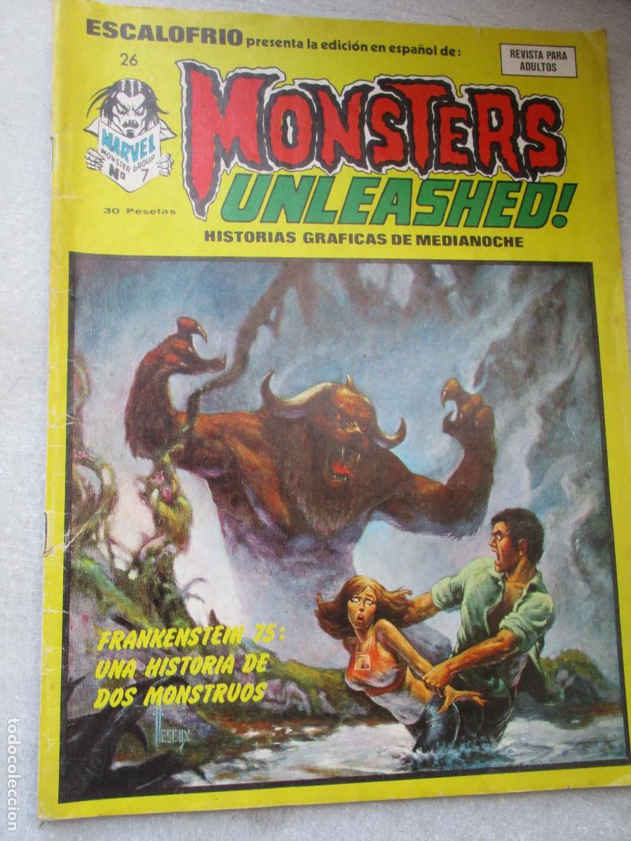 C&oacute;mics: ESCALOFR&Iacute;O PRESENTA: MONSTERS UNLEASHED, N&ordm;. 26- EDICIONES VERTICE- BARCELONA - Foto 1