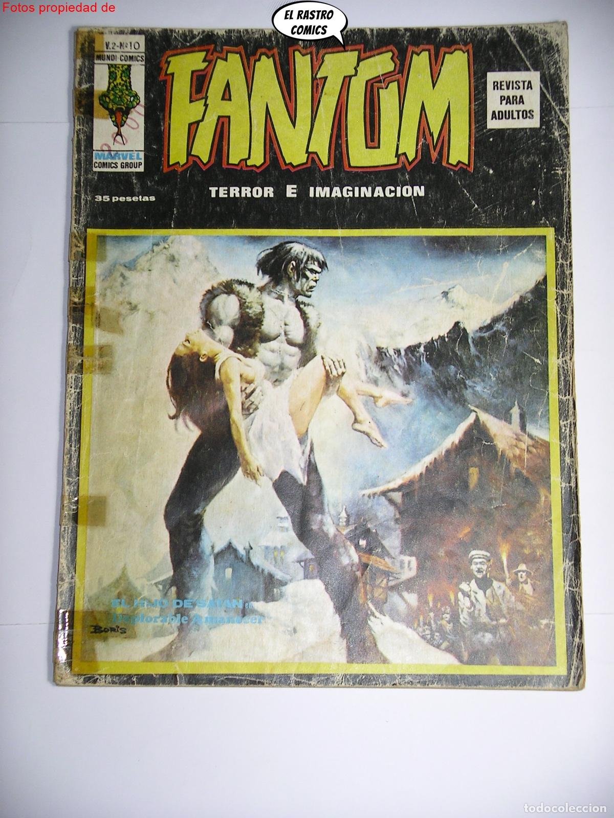 C&oacute;mics: Fantom V2 n&ordm; 10, ed. V&eacute;rtice 1974, volumen, Vol 2, V.2 - Foto 1