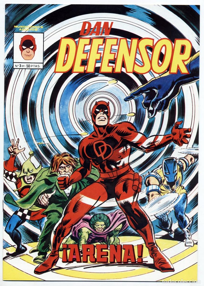 C&oacute;mics: DAN DEFENSOR N&ordm; 3 ARENA EDICIONES VERTICE MUNDICOMICS 1981 EXCELENTE - Foto 1