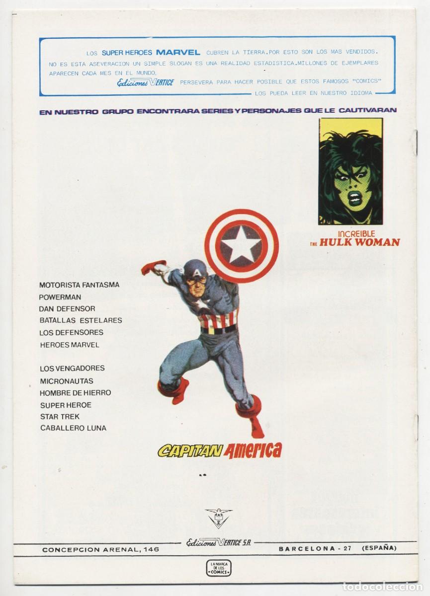 C&oacute;mics: DAN DEFENSOR N&ordm; 3 ARENA EDICIONES VERTICE MUNDICOMICS 1981 EXCELENTE - Foto 2