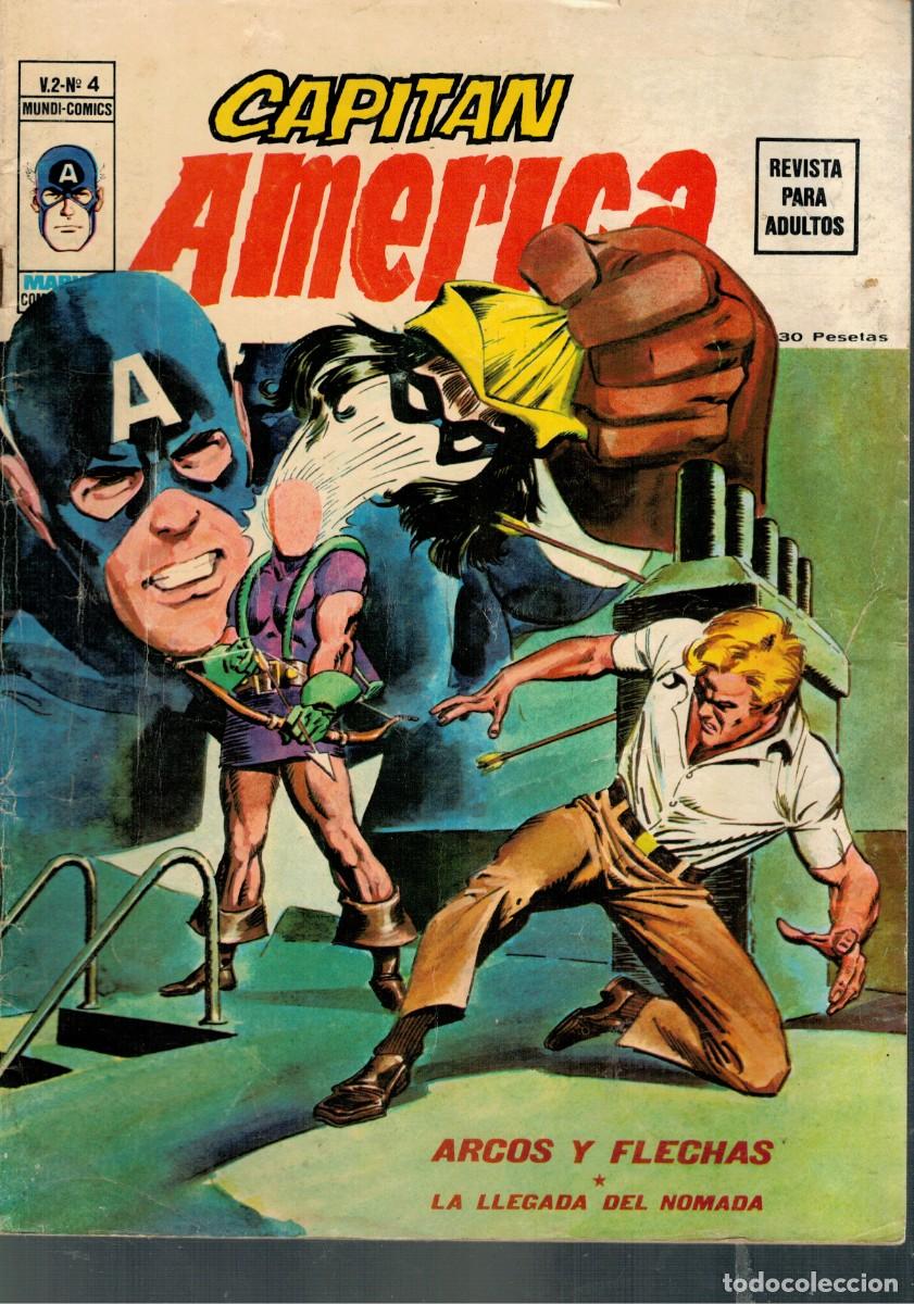 C&oacute;mics: CAPITAN AMERICA V.2 N&ordm; 4. ARCOS Y FLECHAS. V&Eacute;RTICE 1974. - Foto 1