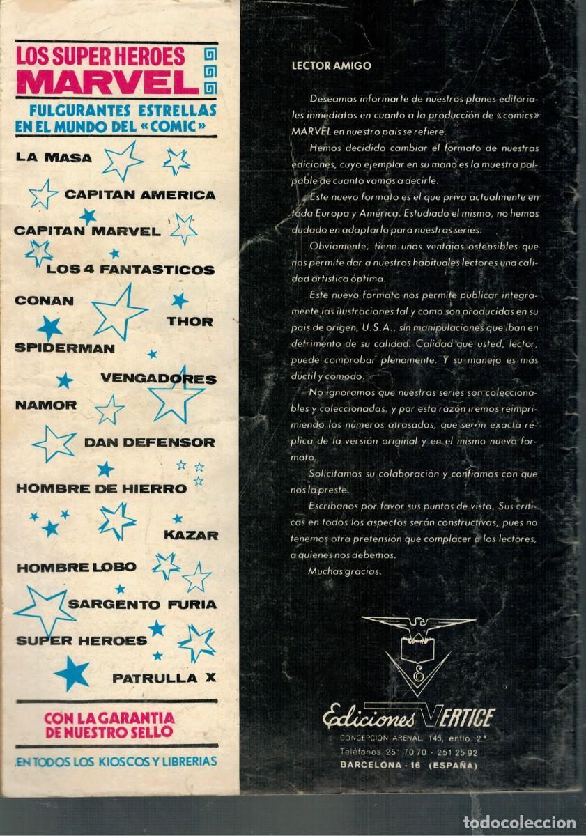 C&oacute;mics: CAPITAN AMERICA V.2 N&ordm; 4. ARCOS Y FLECHAS. V&Eacute;RTICE 1974. - Foto 2