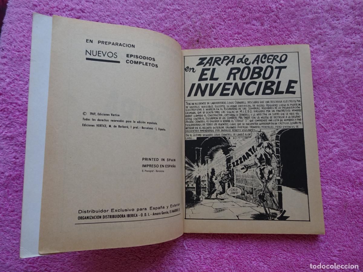 C&oacute;mics: zarpa de acero 24 el robot invencible Parte II ediciones vertice 1969 - Foto 3
