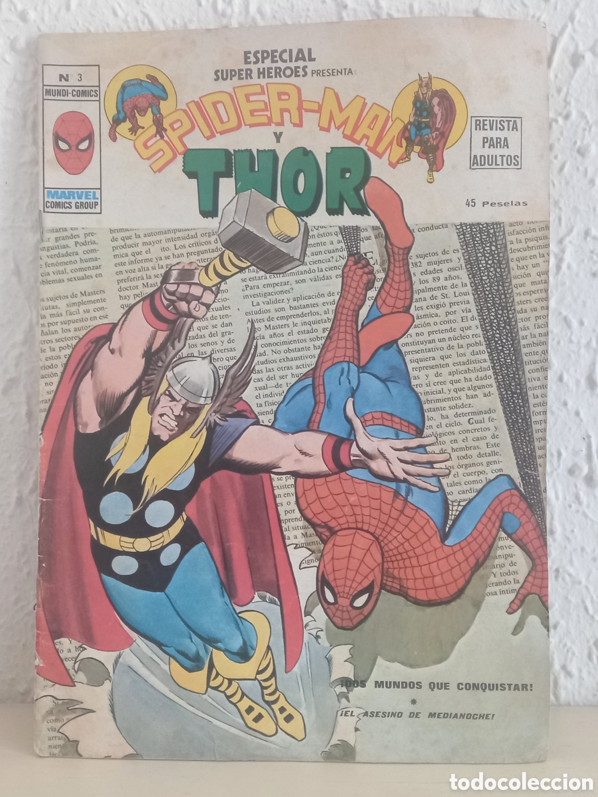 C&oacute;mics: Especial Super H&eacute;roes. SPIDERMAN Y THOR. N&uacute;mero 3 - Foto 1