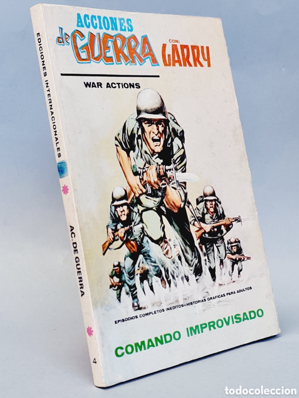 C&oacute;mics: EXCELENTE ESTADO ACCIONES DE GUERRA 4 COMANDO IMPROVISADO TACO EDICIONES VERTICE - Foto 1