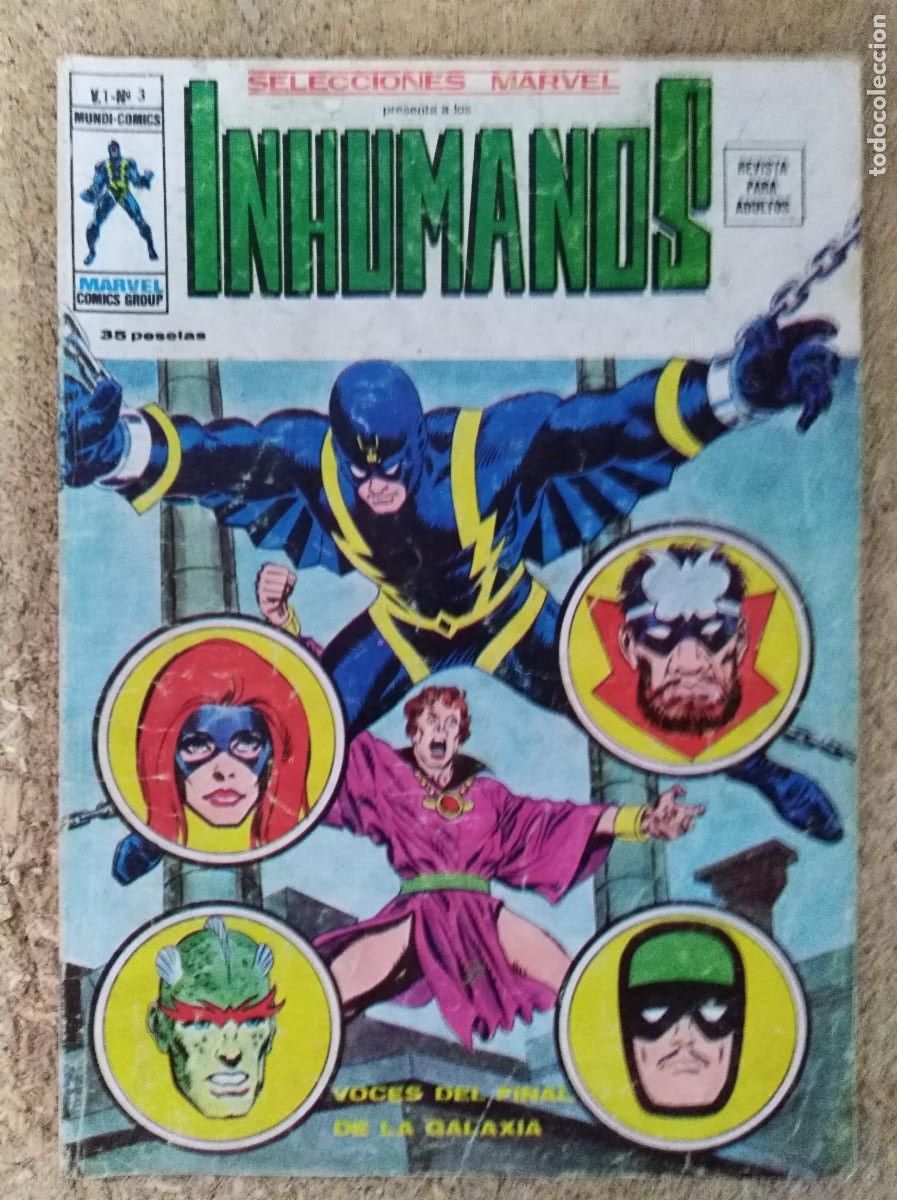 C&oacute;mics: Selecciones Marvel presenta Los Inhumanos 3.Vol 1.Vertice - Foto 1