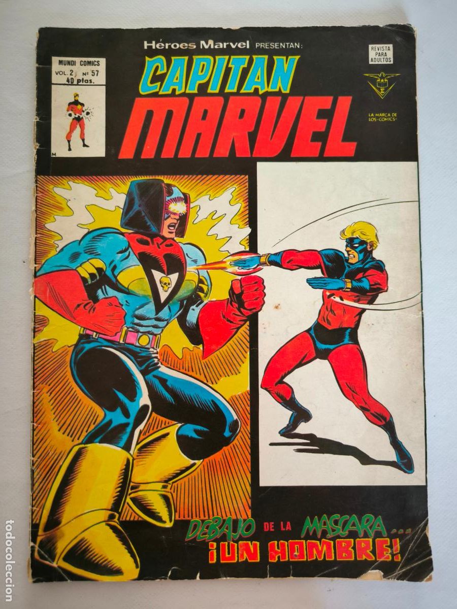 C&oacute;mics: HEROES MARVEL VOL. 2 N&ordm; 57 - CAPITAN MARVEL - VERTICE, MUNDI COMICS (CL) - Foto 1