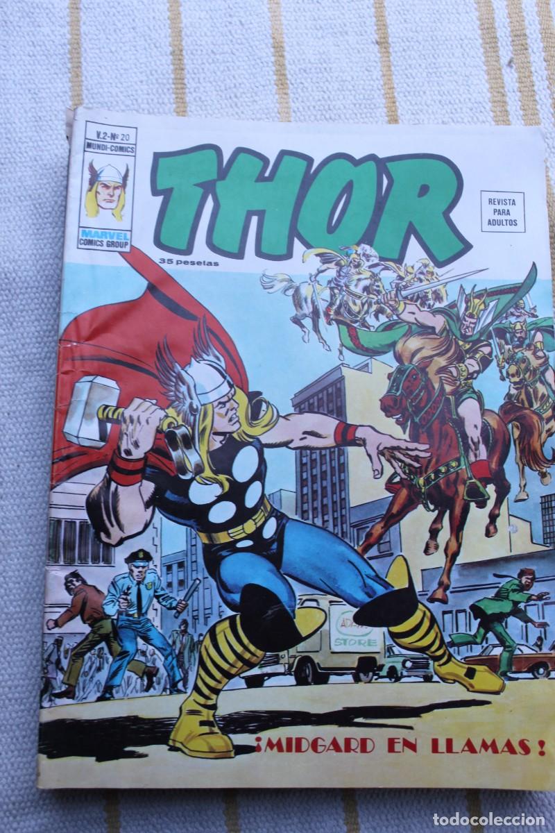 C&oacute;mics: MUNDI COMICS V.2 N&ordm; 20 : THOR ; MIDGARD EN LLAMAS ; EDICIONES VERTICE - Foto 1
