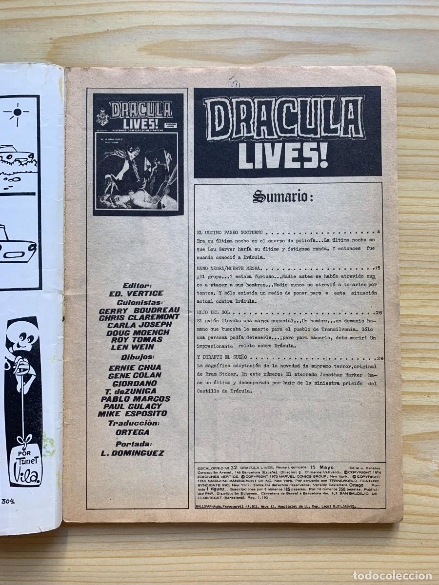 C&oacute;mics: Escalofr&iacute;o 32: Dr&aacute;cula Lives - Foto 2