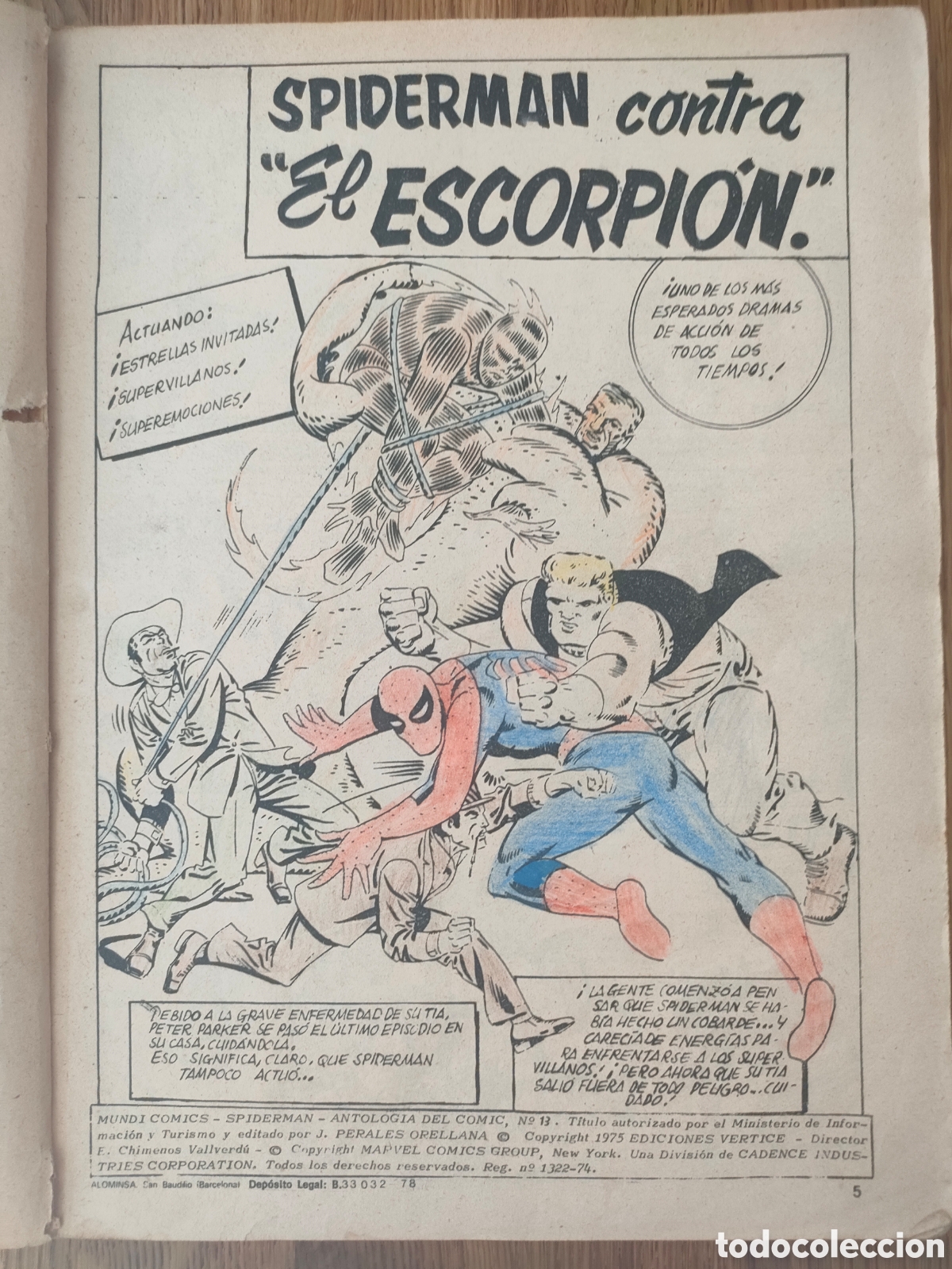 C&oacute;mics: Antolog&iacute;a del c&oacute;mic n.13 Spiderman Vertice - Foto 4