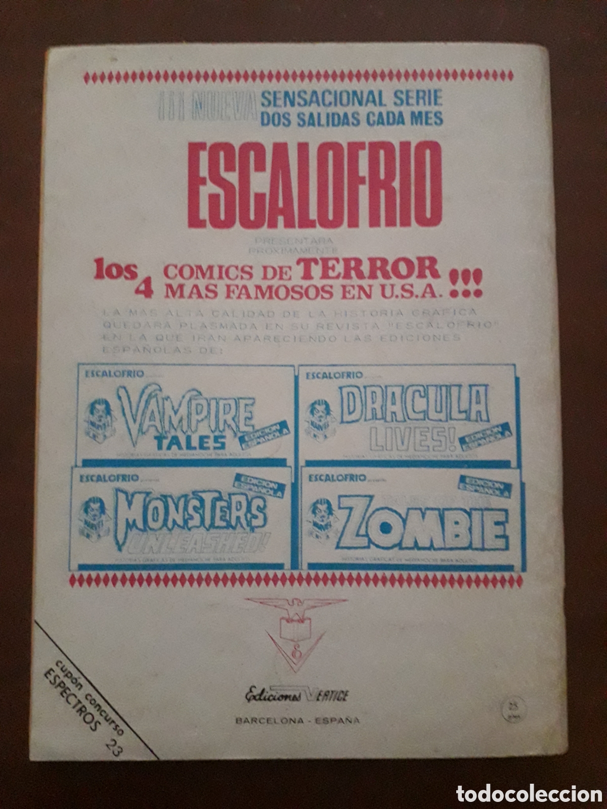 C&oacute;mics: ESPECTROS n&uacute;mero 23. &iexcl; Muy buen estado! - Foto 2
