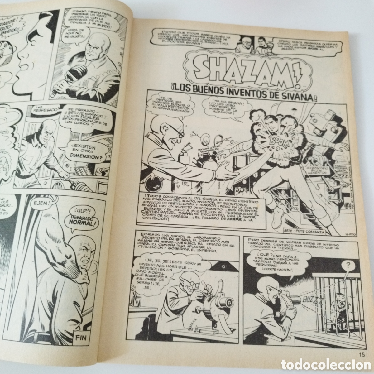 C&oacute;mics: SHAZAM / V.1 / # 6 / COMICS ART / EDICIONES VERTICE / 1978 / - Foto 2
