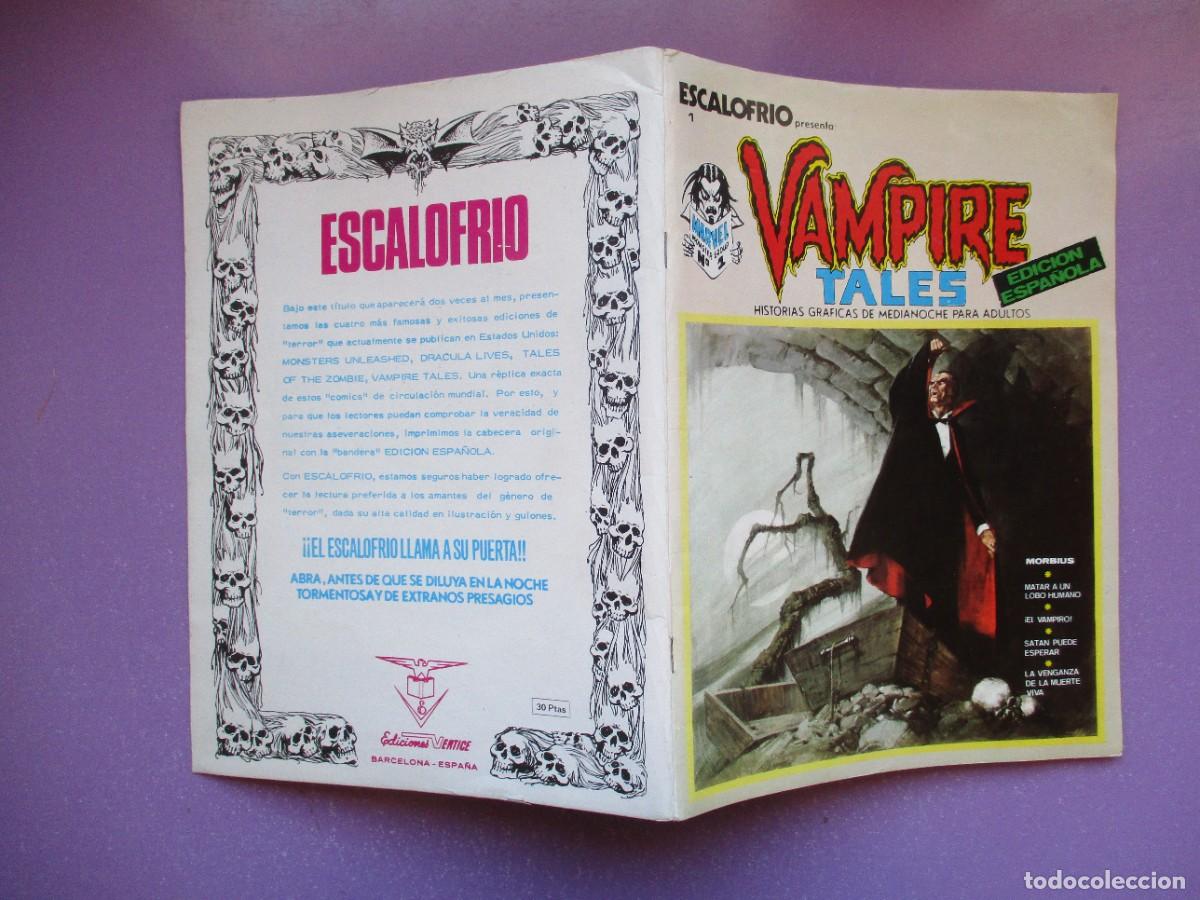 C&oacute;mics: ESCALOFRIO 1 VAMPIRE TALES 1 VERTICE &iexcl;&iexcl;&iexcl;&iexcl; EXCELENTE ESTADO !!!!!! - Foto 3