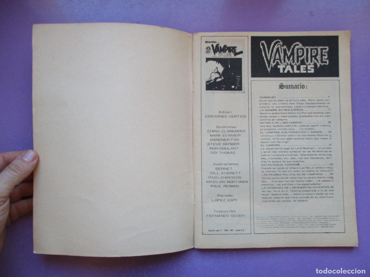 C&oacute;mics: ESCALOFRIO 1 VAMPIRE TALES 1 VERTICE &iexcl;&iexcl;&iexcl;&iexcl; EXCELENTE ESTADO !!!!!! - Foto 4