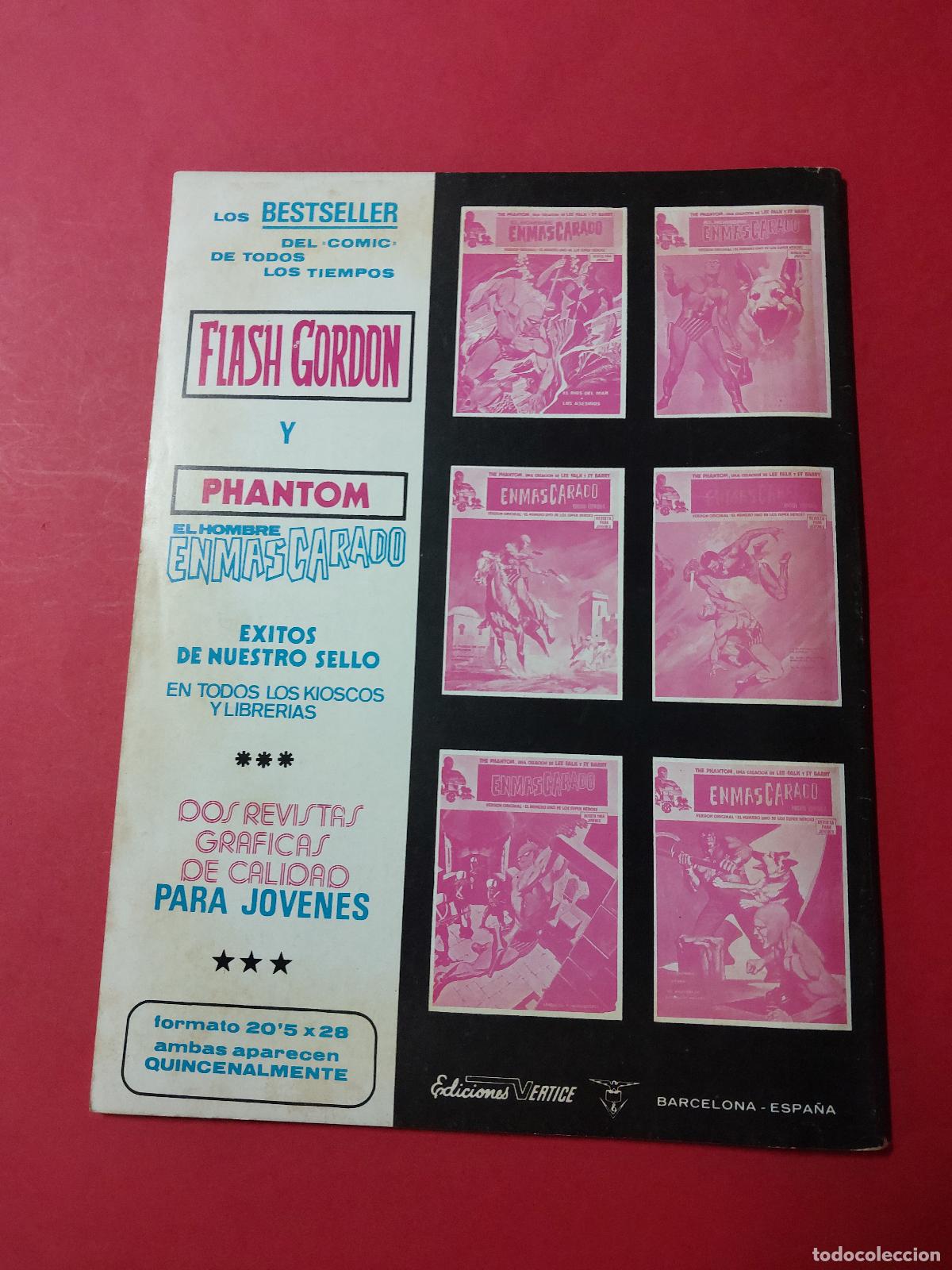 C&oacute;mics: Flash Gordon V1 N&ordm; 8 Vertice 1974 REf CC - Foto 3