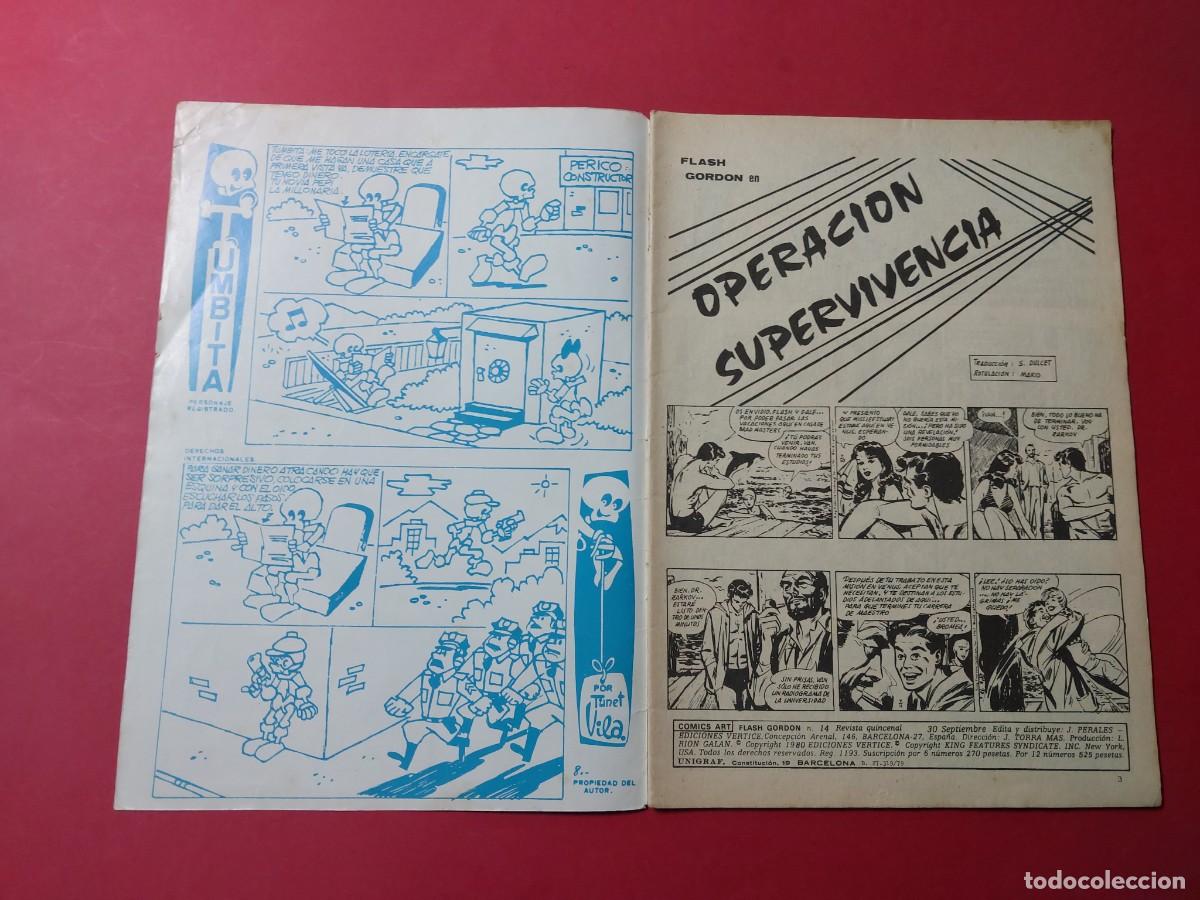 C&oacute;mics: Flash Gordon V2 N&ordm; 14 Vertice 1979 REf CC - Foto 2