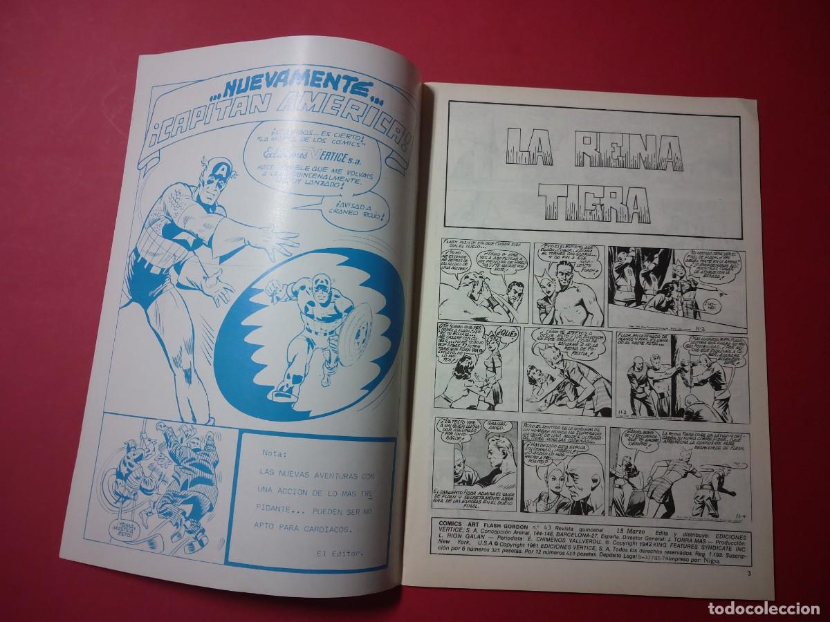 C&oacute;mics: Flash Gordon V2 N&ordm; 43 Vertice 1979 REf CC - Foto 2