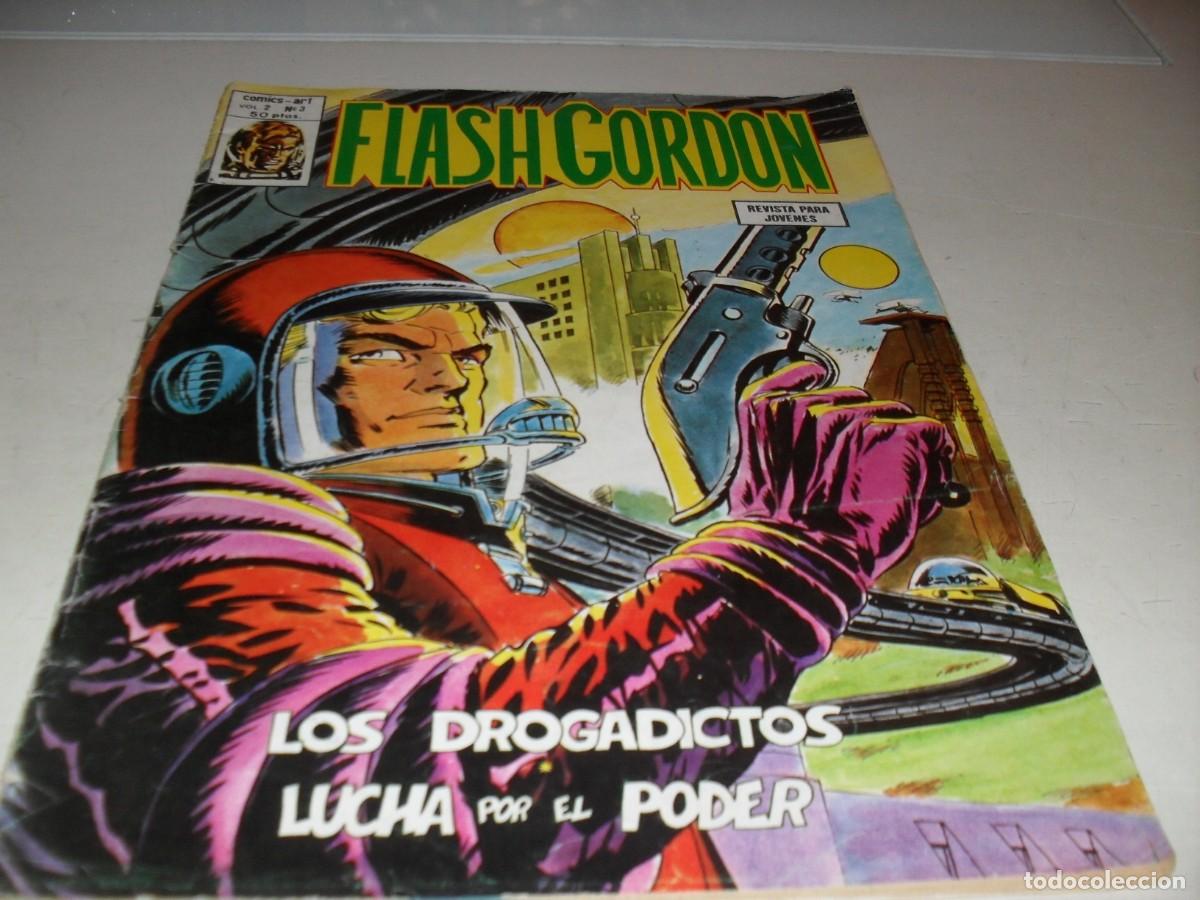 C&oacute;mics: FLASH GORDON VOL 2,N&ordm;3,(DE 44):LOS DROGADICTOS.VERTICE,1980 - Foto 1