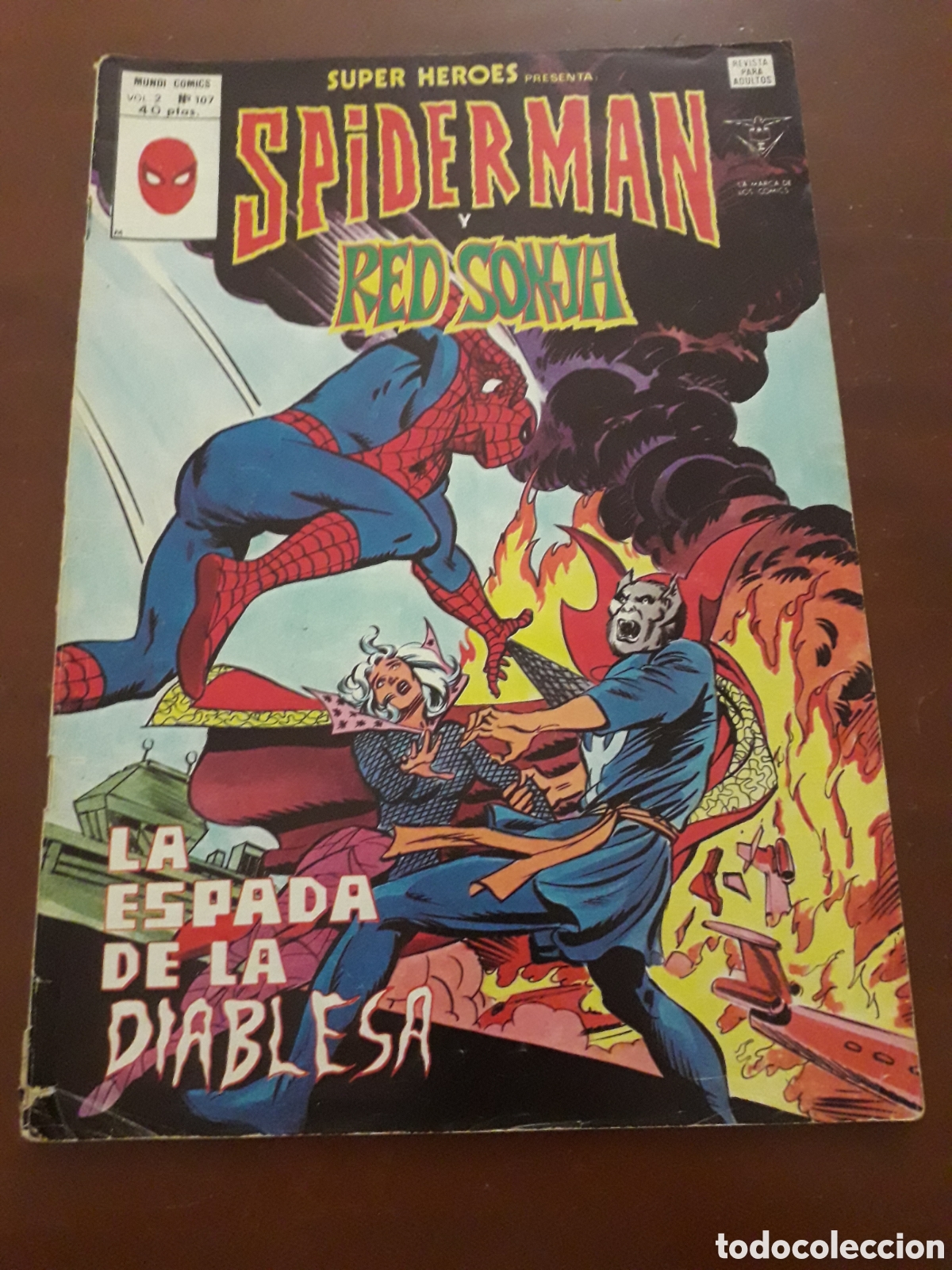 C&oacute;mics: SPIDERMAN y RED SONJA. SUPER H&Eacute;ROES VOL 2 N&Uacute;MERO 107 - Foto 1