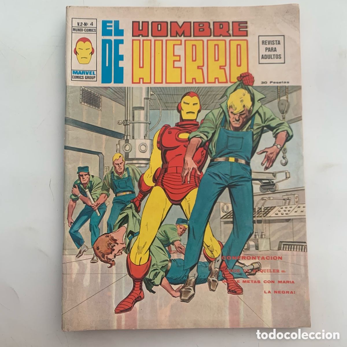 C&oacute;mics: TEBEO COMIC EL HOMBRE DE HIERRO V.2 N&ordm; 4 VERTICE - Foto 1