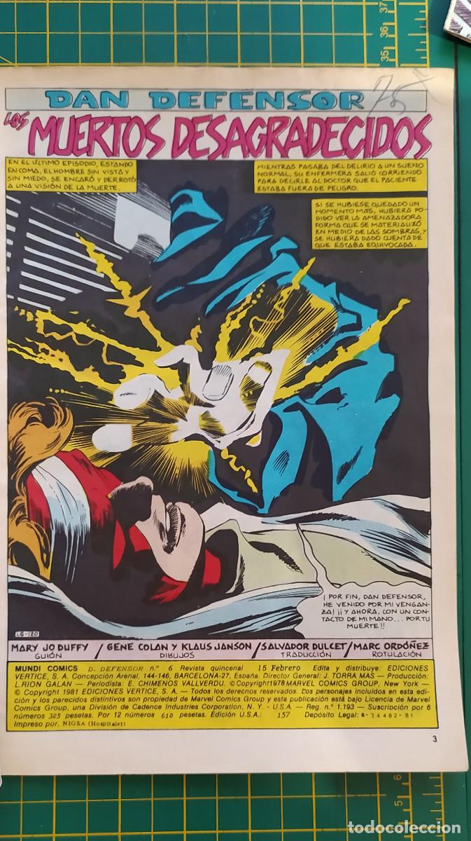 C&oacute;mics: Dan Defensor (Daredevil) Mundi Comics Lote de 6 n&uacute;meros: 1, 3, 4, 5, 6 y 7 - Foto 6