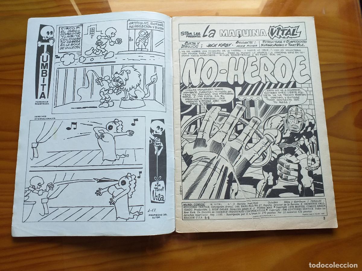 C&oacute;mics: MAQUINA VITAL - N&ordm; 3 - NO-HEROE - VERTICE 1980 - Foto 6