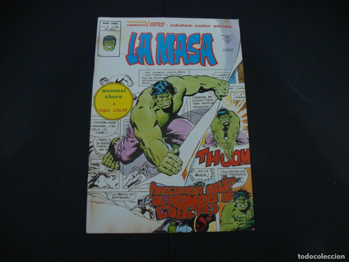 C&oacute;mics: LA MASA VOL 3 N&ordm; 36 COMICS VERTICE - Foto 1