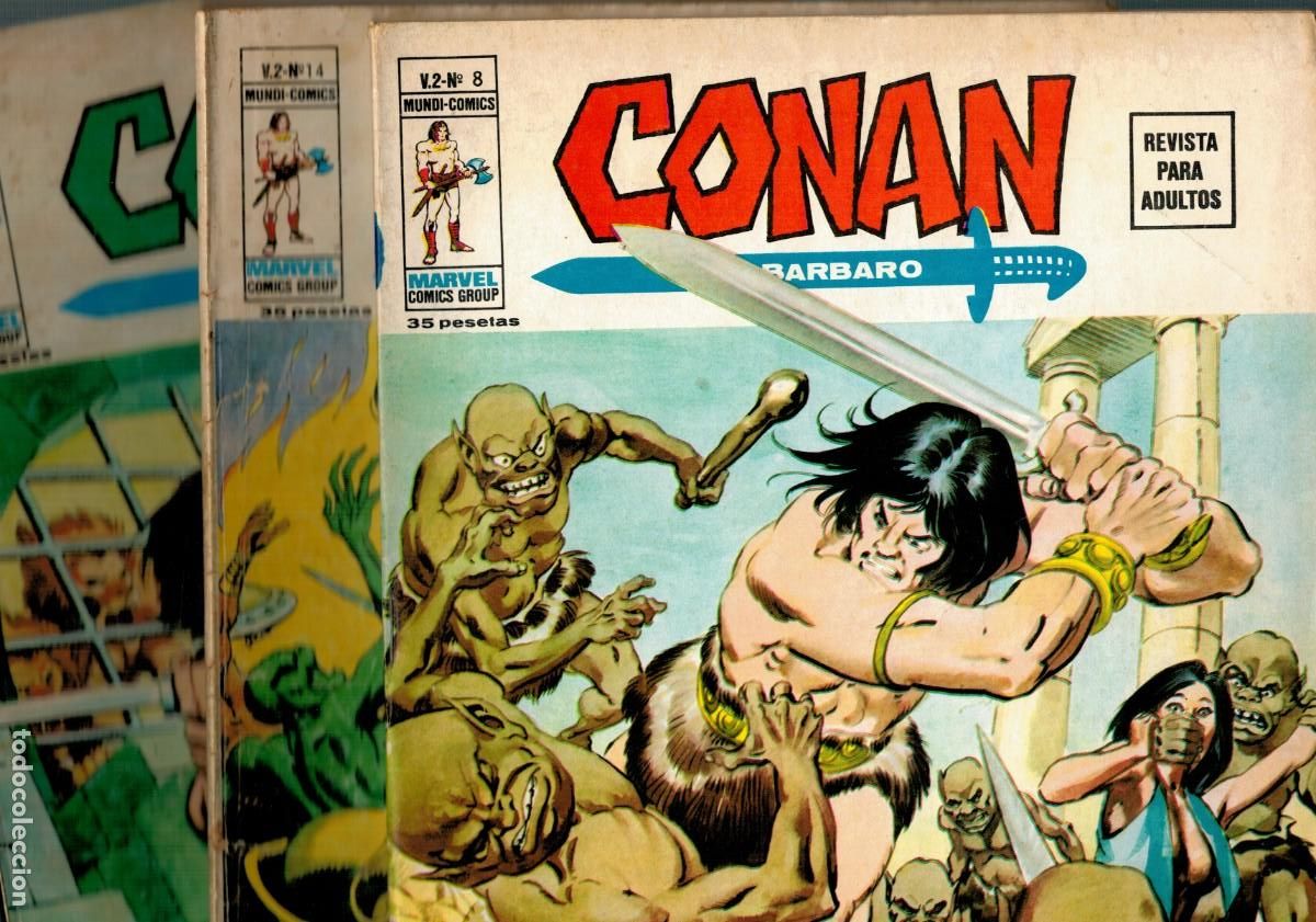 C&oacute;mics: CONAN EL BARBARO VOL.2 LOTE DE 26 N&Uacute;MEROS. V&Eacute;RTICE. - Foto 2
