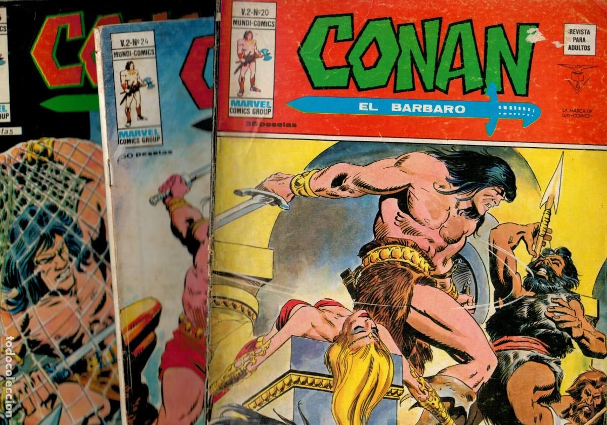 C&oacute;mics: CONAN EL BARBARO VOL.2 LOTE DE 26 N&Uacute;MEROS. V&Eacute;RTICE. - Foto 5