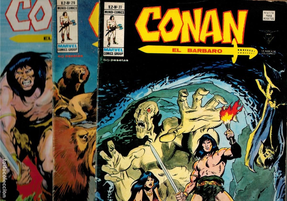 C&oacute;mics: CONAN EL BARBARO VOL.2 LOTE DE 26 N&Uacute;MEROS. V&Eacute;RTICE. - Foto 6