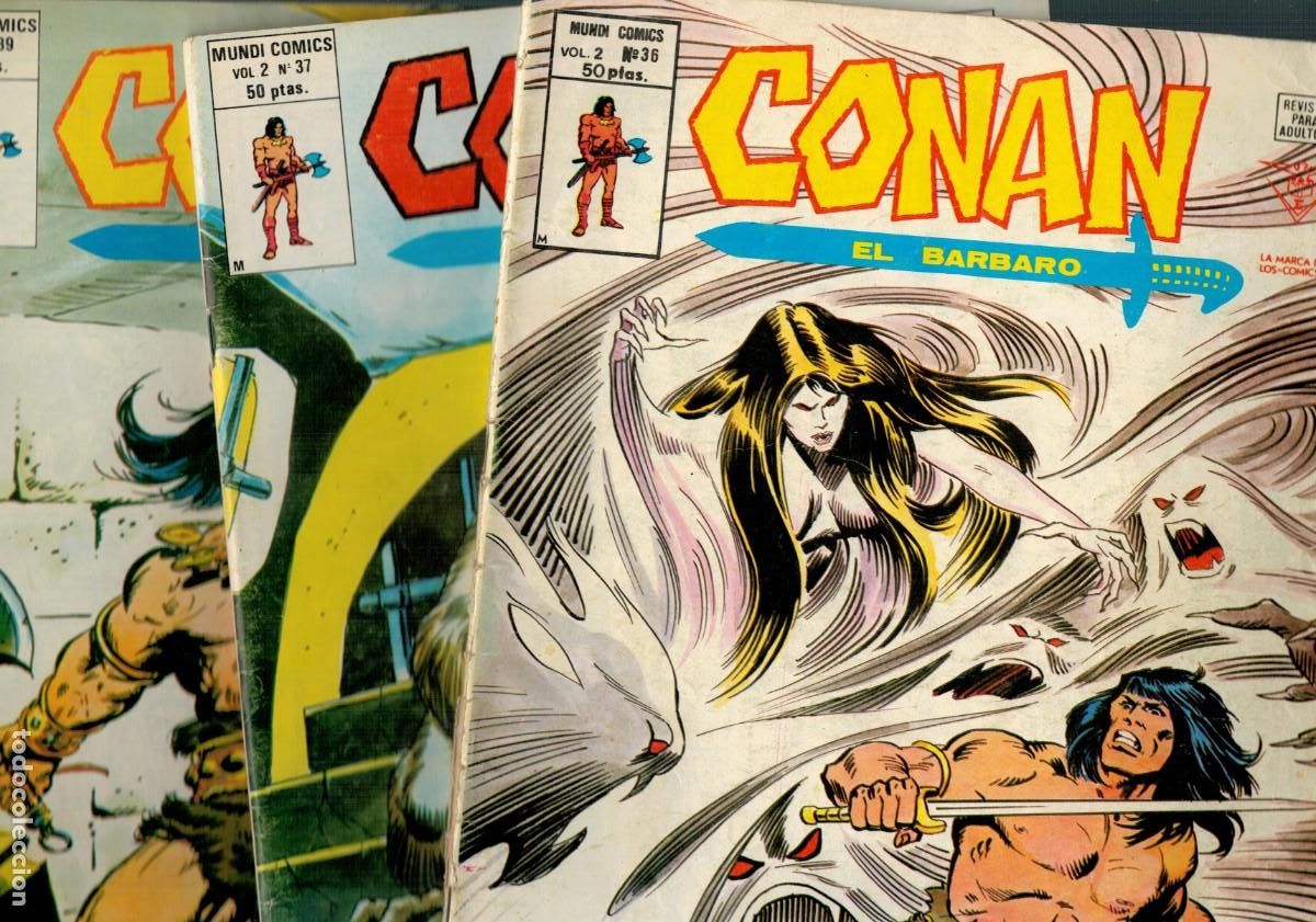 C&oacute;mics: CONAN EL BARBARO VOL.2 LOTE DE 26 N&Uacute;MEROS. V&Eacute;RTICE. - Foto 8