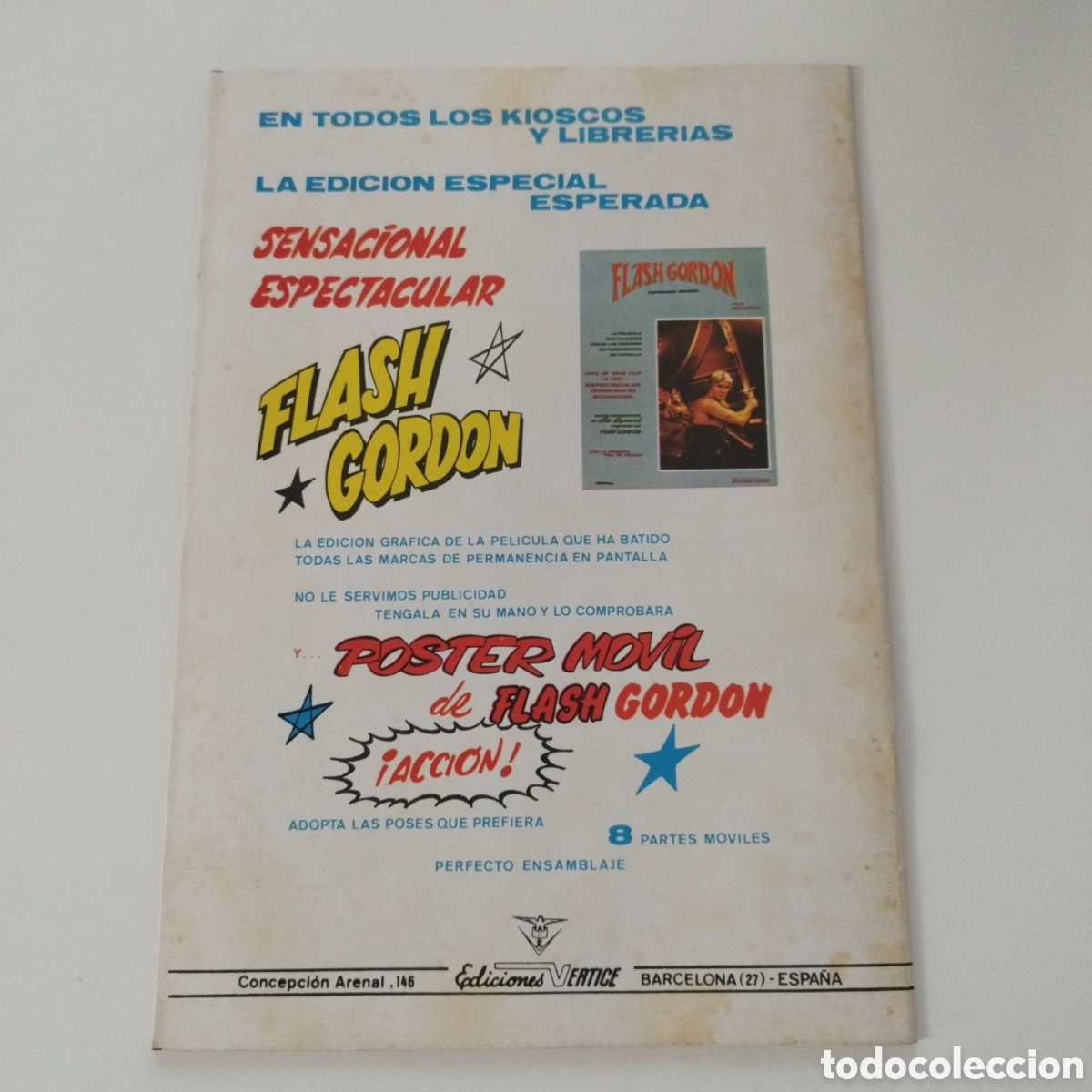 C&oacute;mics: FLASH GORDON / VOL 2 / # 26 / EDICIONES V&Eacute;RTICE / 1980 - Foto 3
