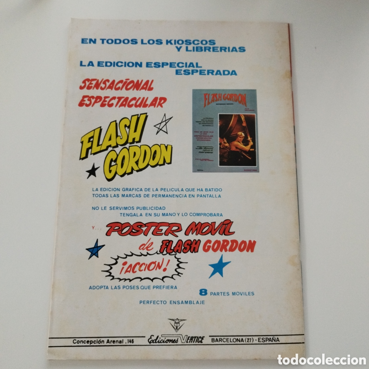 C&oacute;mics: FLASH GORDON / VOL 2 / # 28 / EDICIONES V&Eacute;RTICE / 1980 - Foto 3