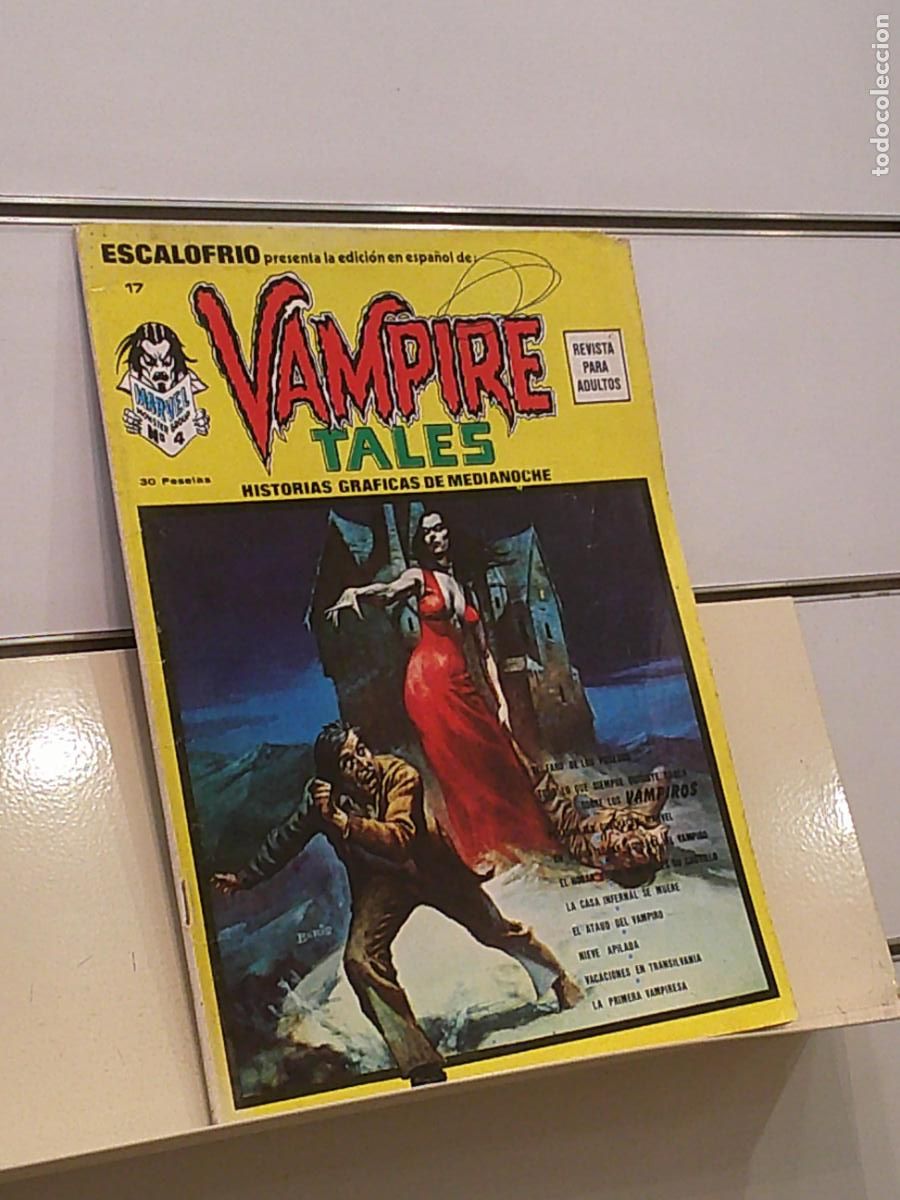 C&oacute;mics: ESCALOFRIO N&ordm; 17 PRESENTA VAMPIRE TALES N&ordm; 4 - VERTICE 1973 - Foto 1