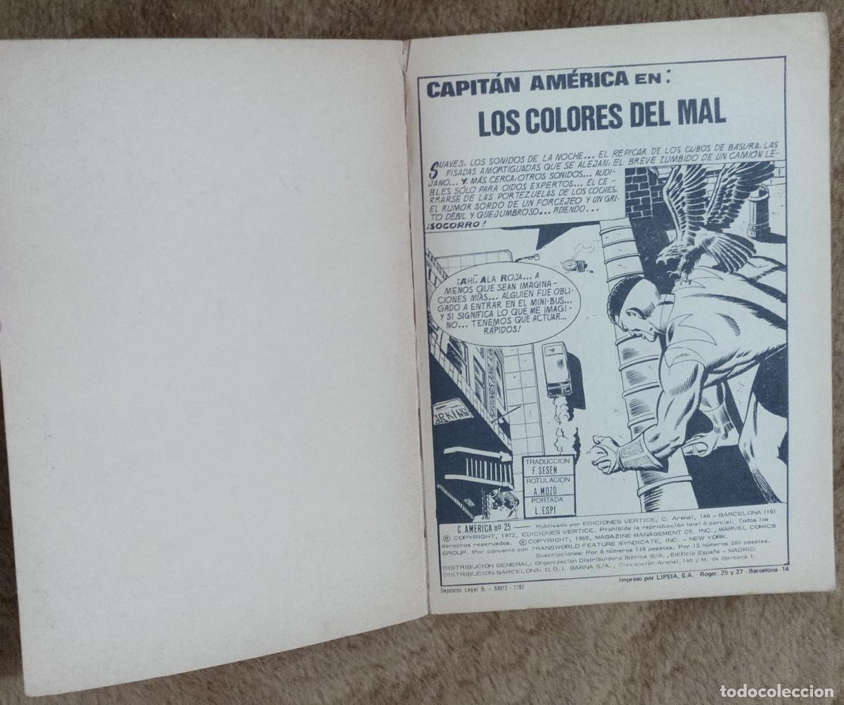 C&oacute;mics: CAPITAN AMERICA n&ordm; 25 (Vertice 1971) - Foto 2