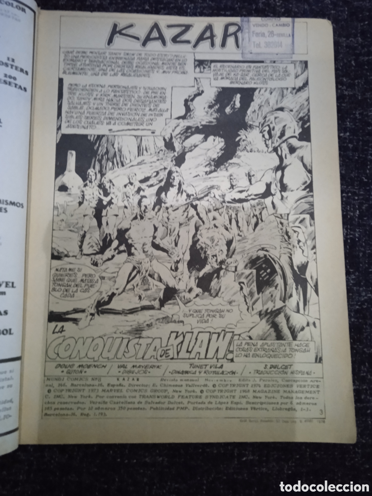 C&oacute;mics: KAZAR VOL 2 N&deg; 8 -ED. VERTICE - Foto 2