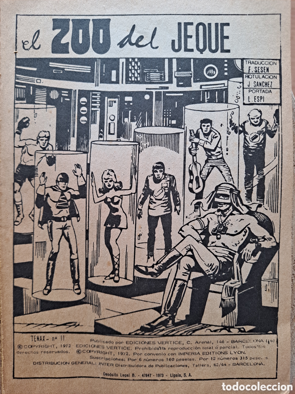 C&oacute;mics: TENAX n&deg; 11, EL ROBINSON DEL ESPACIO, a&ntilde;o 1972. - Foto 4