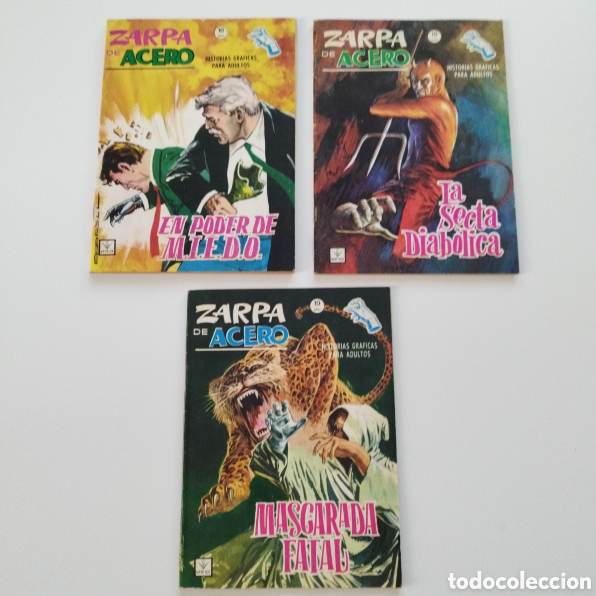 C&oacute;mics: ZARPA DE ACERO / VERTICE / V 1 / 1964 / COMPLETA / 27 N&Uacute;MEROS - Foto 8