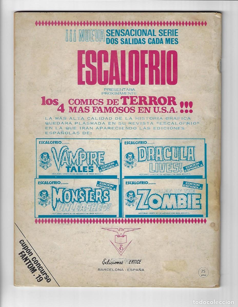 C&oacute;mics: V&eacute;rtice. Fantom. 19. Portada Espi. - Foto 2