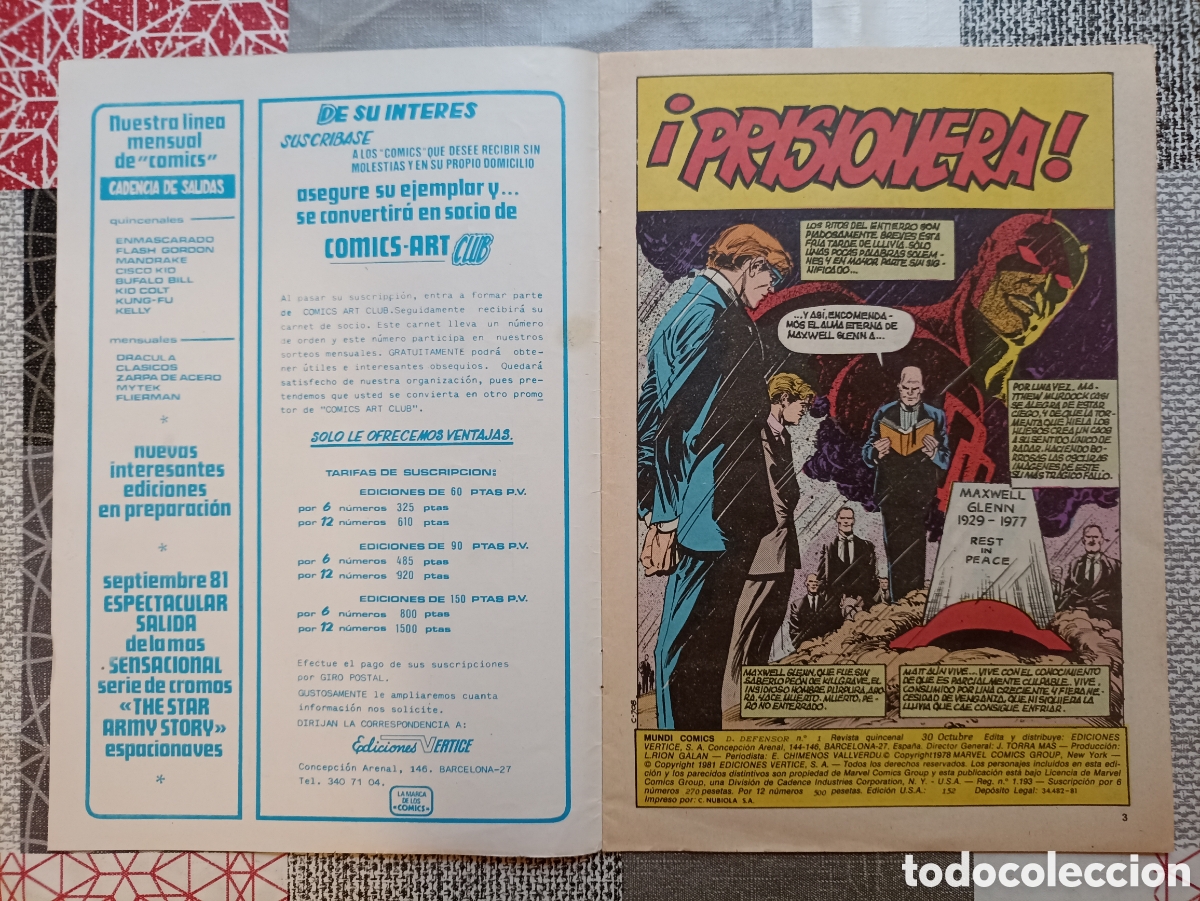 C&oacute;mics: DAN DEFENSOR N&deg;1, 2, 3 -Mundicomics/Vertice- - Foto 4