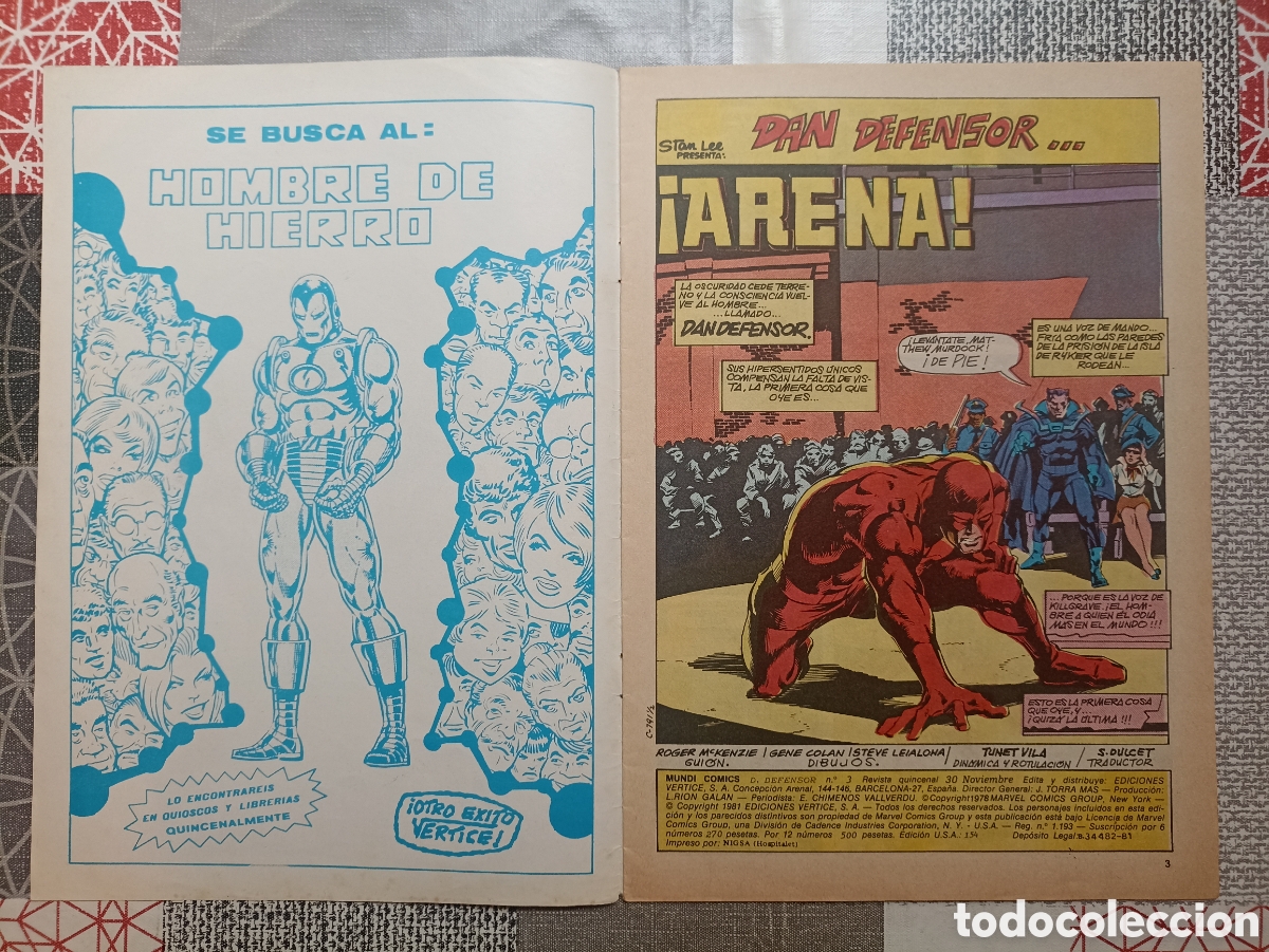 C&oacute;mics: DAN DEFENSOR N&deg;1, 2, 3 -Mundicomics/Vertice- - Foto 16